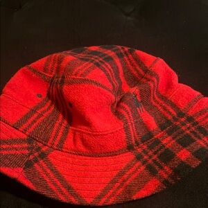 Polo by Ralph Lauren Red and Black Plaid Bucket Hat